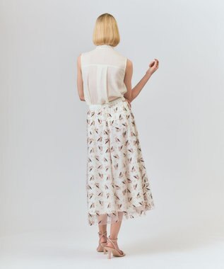 GRACE CONTINENTAL マリンembフレアスカート キナリ