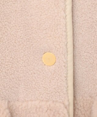 GRACE CONTINENTAL ノーカラーボアムートンコート ベージュ