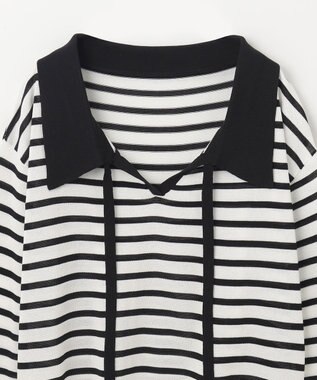 GRACE CONTINENTAL マリンボウタイニット ホワイト