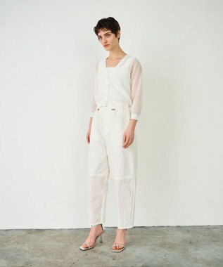 GRACE CONTINENTAL ライトイージーパンツ ホワイト