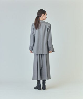 GRACE CONTINENTAL サイドベンツジャケット グレー