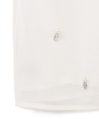 GRACE CONTINENTAL ビジューチュールトップ ホワイト