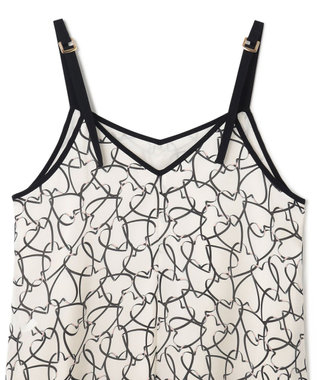 GRACE CONTINENTAL ラインハートキャミワンピース ホワイト