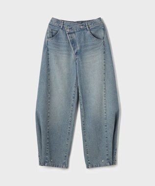 GRACE CONTINENTAL ラップ2wayデニムパンツ ブルー