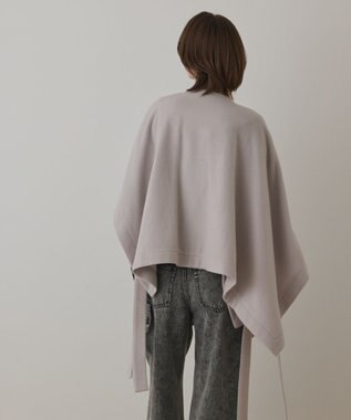 GRACE CONTINENTAL ライトビーバーポンチョ ベージュ