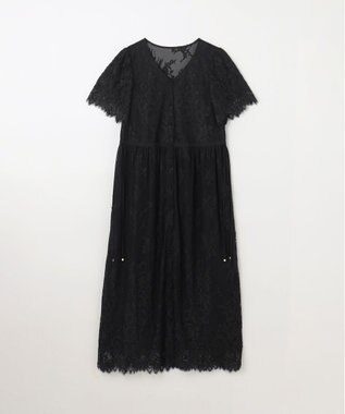 GRACE CONTINENTAL レースドロストワンピース ブラック