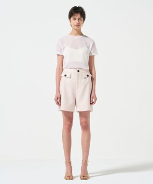 GRACE CONTINENTAL シアークルーカットトップ ホワイト