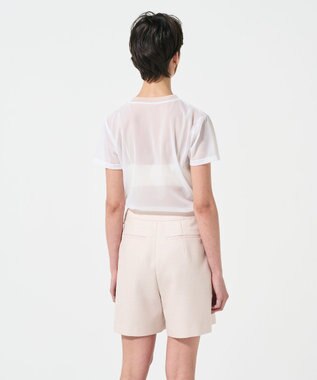 GRACE CONTINENTAL シアークルーカットトップ ホワイト