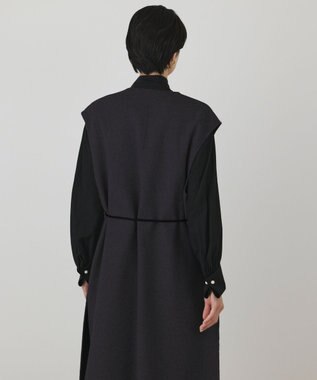 GRACE CONTINENTAL カシミヤ混リバージレ チャコール