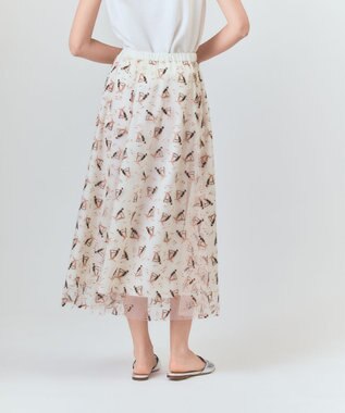 GRACE CONTINENTAL マリンembフレアスカート キナリ