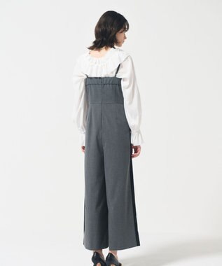 GRACE CONTINENTAL サイドラインサロペ グレー