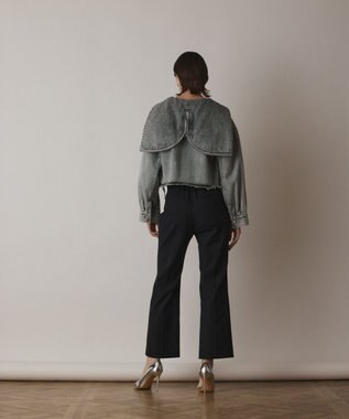 GRACE CONTINENTAL ストレッチフレアパンツ ブラック