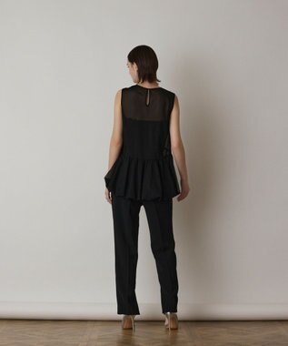 GRACE CONTINENTAL バルーンチュールトップ ブラック