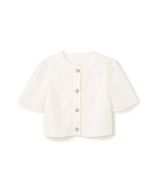 GRACE CONTINENTAL レースショートトップ ホワイト