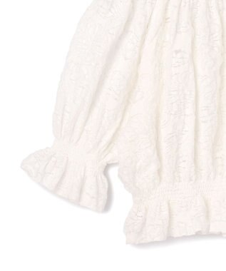 GRACE CONTINENTAL ドルマンフクレジャガードニットトップ ホワイト