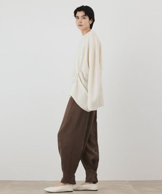GRACE CONTINENTAL イレヘムブローチニットトップ キナリ