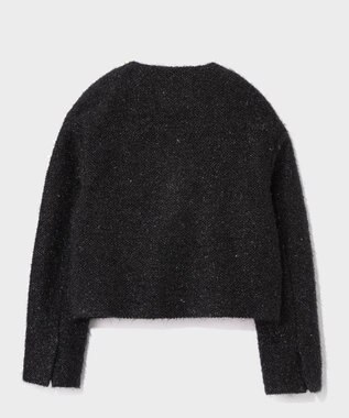 GRACE CONTINENTAL ラメシャイニーコクーンジャケット ブラック