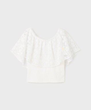 GRACE CONTINENTAL レースケープカットトップ ホワイト