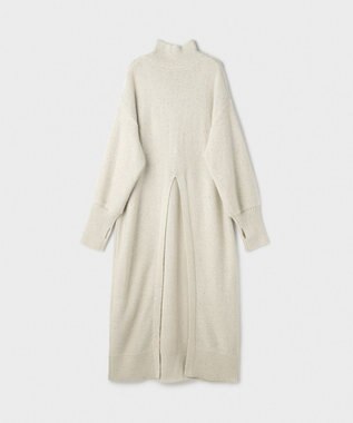 GRACE CONTINENTAL スパンコールニットワンピース ホワイト