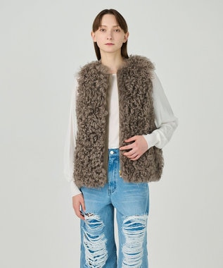 GRACE CONTINENTAL ムートンファージレ グレー