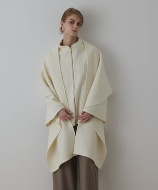 GRACE CONTINENTAL ストール付リバージップブルゾン キナリ