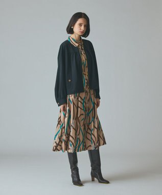 GRACE CONTINENTAL トリアセジャージジャケット ブラック