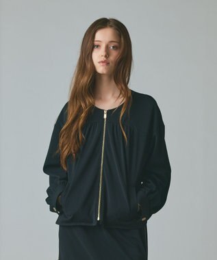 GRACE CONTINENTAL トリアセジャージジャケット ブラック