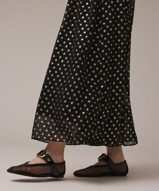 GRACE CONTINENTAL フォイルドットキャミワンピース ブラック