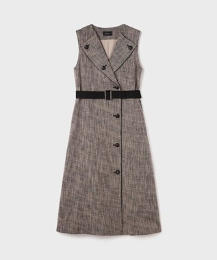 GRACE CONTINENTAL ツイーディジャンパースカート ベージュ