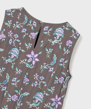 GRACE CONTINENTAL ティアードロングワンピース カーキ