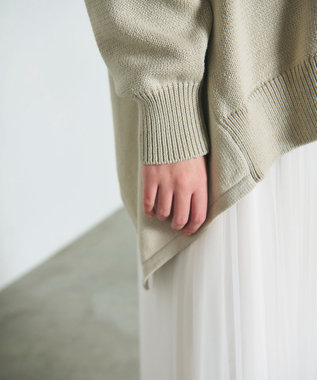 GRACE CONTINENTAL リリヤーンルーズカーディガン グレー