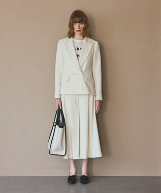 GRACE CONTINENTAL ステンシルレタードT ホワイト