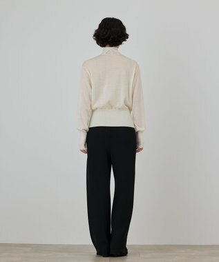 GRACE CONTINENTAL カシミヤ混ニットトップ キナリ
