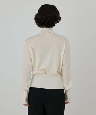 GRACE CONTINENTAL カシミヤ混ニットトップ キナリ