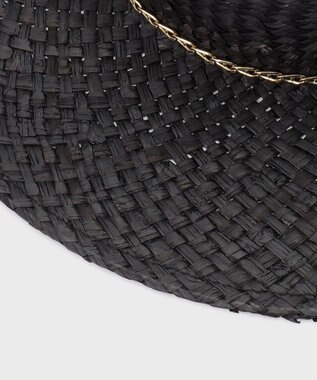 GRACE CONTINENTAL Ferrucio Vecchi チェーンハット ブラック