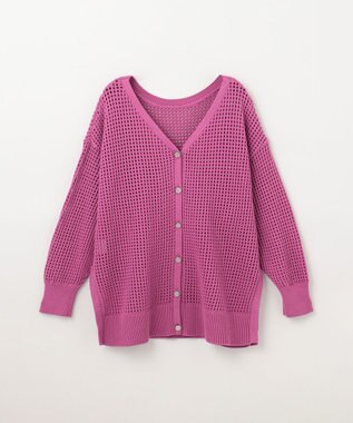 GRACE CONTINENTAL メッシュドルマン2WAYニット ピンク