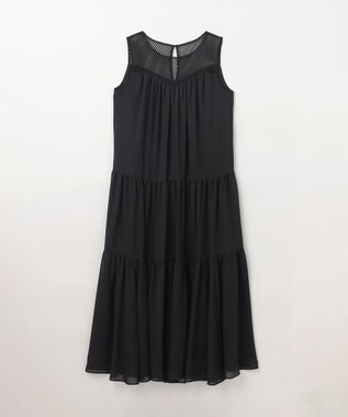 GRACE CONTINENTAL シアードレープマキシ ブラック