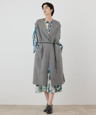 GRACE CONTINENTAL カシミヤ混リバージレ