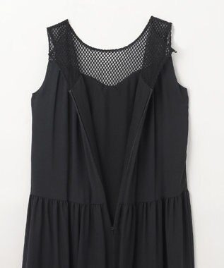 GRACE CONTINENTAL シアードレープマキシ ブラック