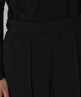 GRACE CONTINENTAL インサイドスリットスリムパンツ ブラック