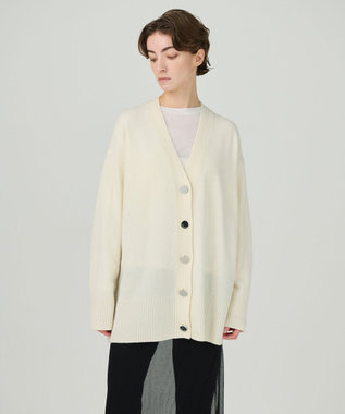 GRACE CONTINENTAL クーマラムニットカーディガン ホワイト