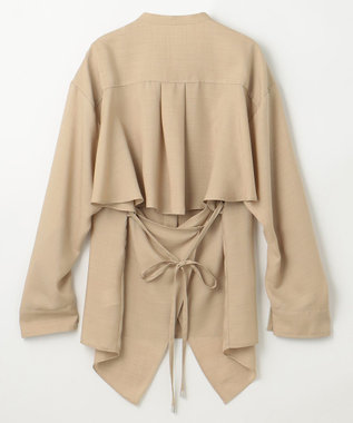 GRACE CONTINENTAL バックシャンオーバーシャツ ベージュ