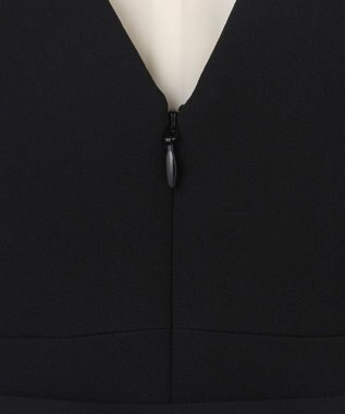 GRACE CONTINENTAL シアーラッフルロングドレス ブラック