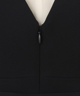 GRACE CONTINENTAL シアーラッフルロングドレス ブラック