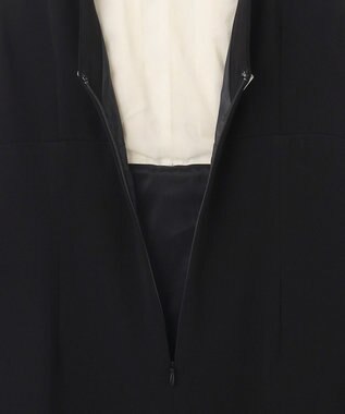 GRACE CONTINENTAL シアーラッフルロングドレス ブラック