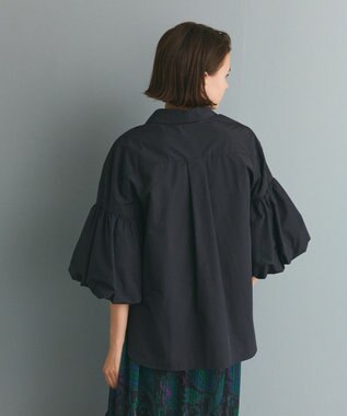 GRACE CONTINENTAL バルーンスリーブシャツ ブラック