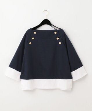 メタル釦バイカラートップ / GRACE CONTINENTAL | GRACE CONTINENTAL 