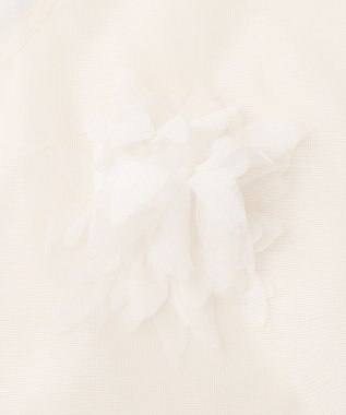 GRACE CONTINENTAL メッシュフラワートップ ホワイト