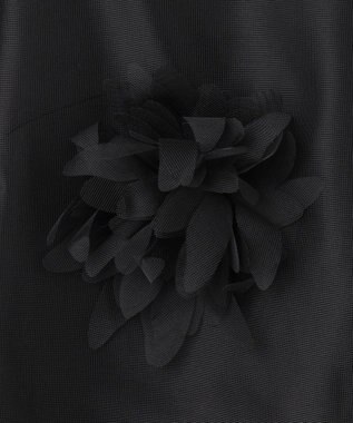 GRACE CONTINENTAL メッシュフラワートップ ブラック