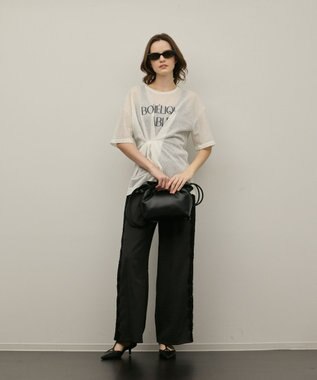 GRACE CONTINENTAL タックロゴTシャツ